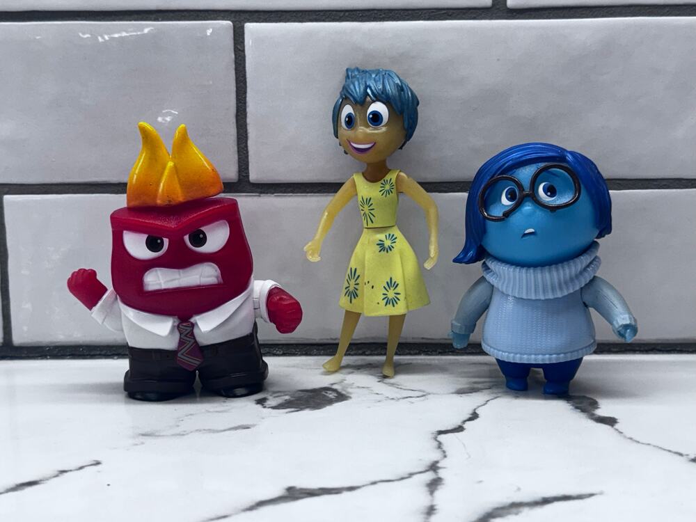 Disney Pixar Movie Inside Out Figures Joy Anger Sadness TOMY